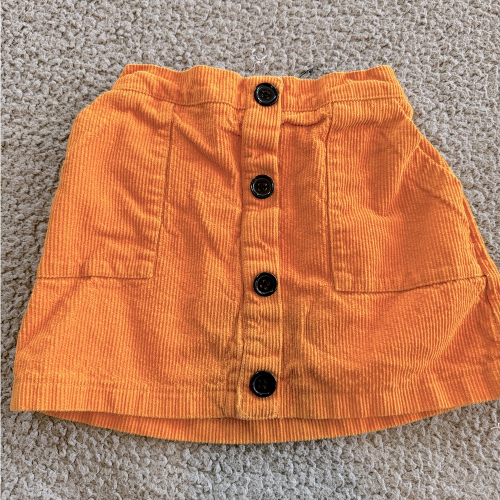 Mustard Fall Corduroy Toddler Skirt